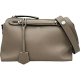 フェンディ FENDI バイザウェイ ミディアム 8BL124 グレー シルバー金具 レザー レディース ショルダーバッグ