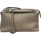フェンディ FENDI バイザウェイ ミディアム 8BL124 グレー シルバー金具 レザー レディース ショルダーバッグ