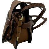 ロエベ LOEWE ゲートミニ ブラウン レザー レディース ショルダーバッグ