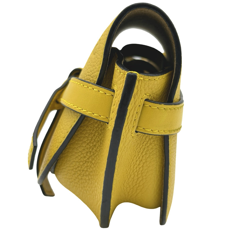 ロエベ LOEWE ゲートミニ イエロー レザー レディース ショルダー