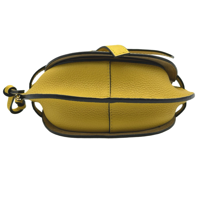 ロエベ LOEWE ゲートミニ イエロー レザー レディース ショルダー