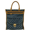 ルイ・ヴィトン LOUIS VUITTON フラットショッパー M95018 ブルー デニム レディース トートバッグ