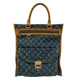 ルイ・ヴィトン LOUIS VUITTON フラットショッパー M95018 ブルー デニム レディース トートバッグ