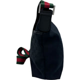 グッチ GUCCI シェリーライン ショルダーバッグ 189751 ブラック シルバー金具 GGキャンバス メンズ ショルダーバッグ