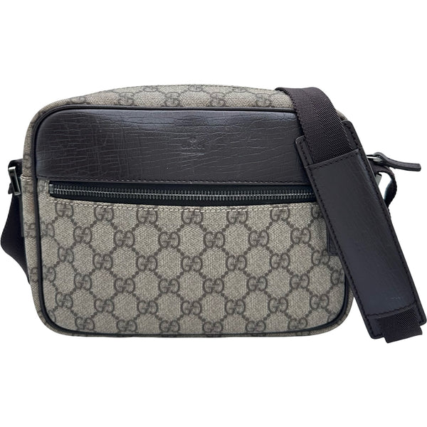 値下！【美品】グッチ 114291 GGスプリーム ショルダーバッグ グッチ GUCCI ショルダーバッグ 114291 ブラウン GGスプリーム