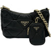 プラダ PRADA ショルダーバッグ 1BC157 ブラック ゴールド金具 レザー レディース ショルダーバッグ