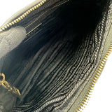 プラダ PRADA ショルダーバッグ 1BC157 ブラック ゴールド金具 レザー レディース ショルダーバッグ