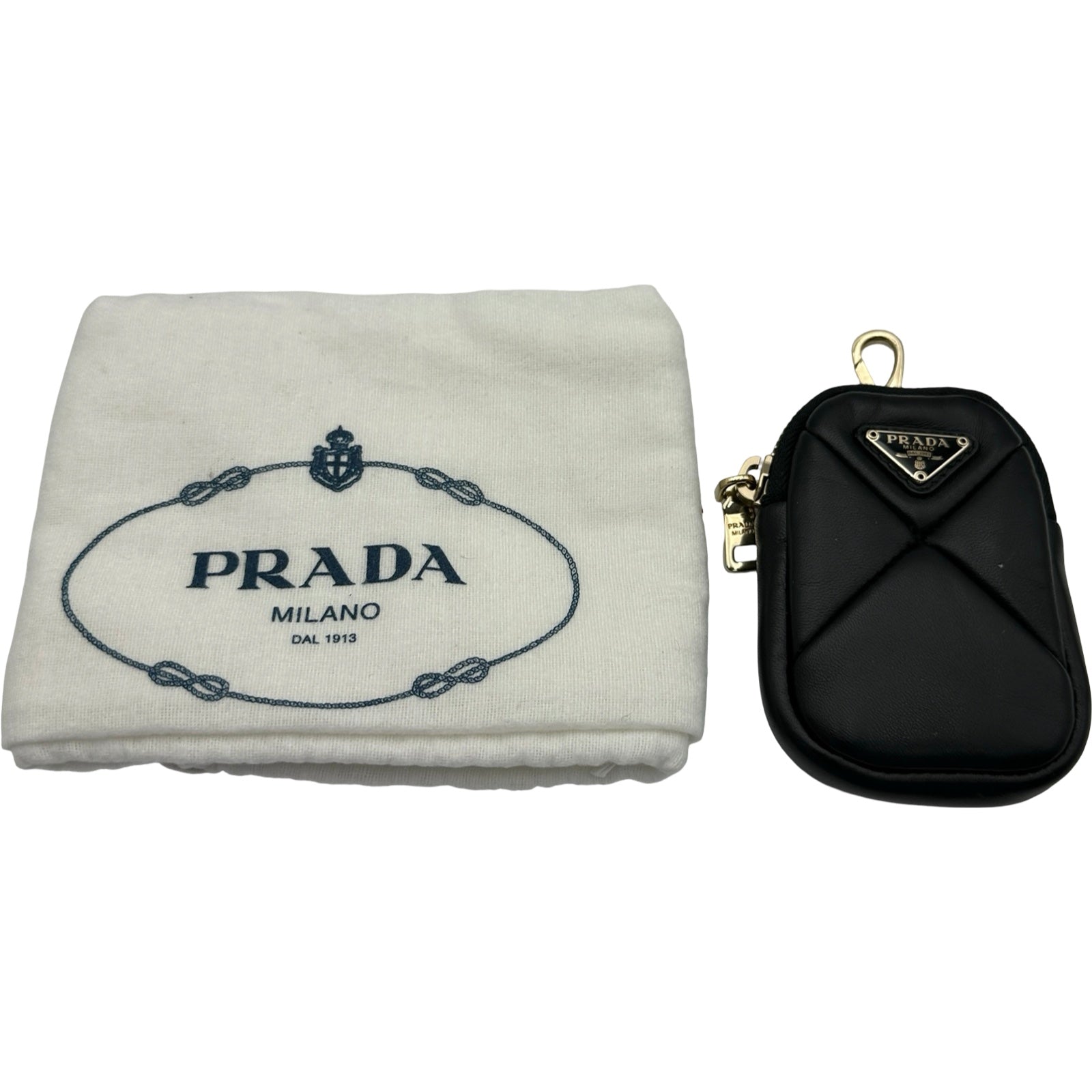 プラダ PRADA ショルダーバッグ 1BC157 ブラック ゴールド金具 レザー