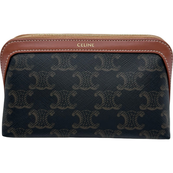 セリーヌ CELINE スモール コスメティックポーチ 4M1622CZ タン