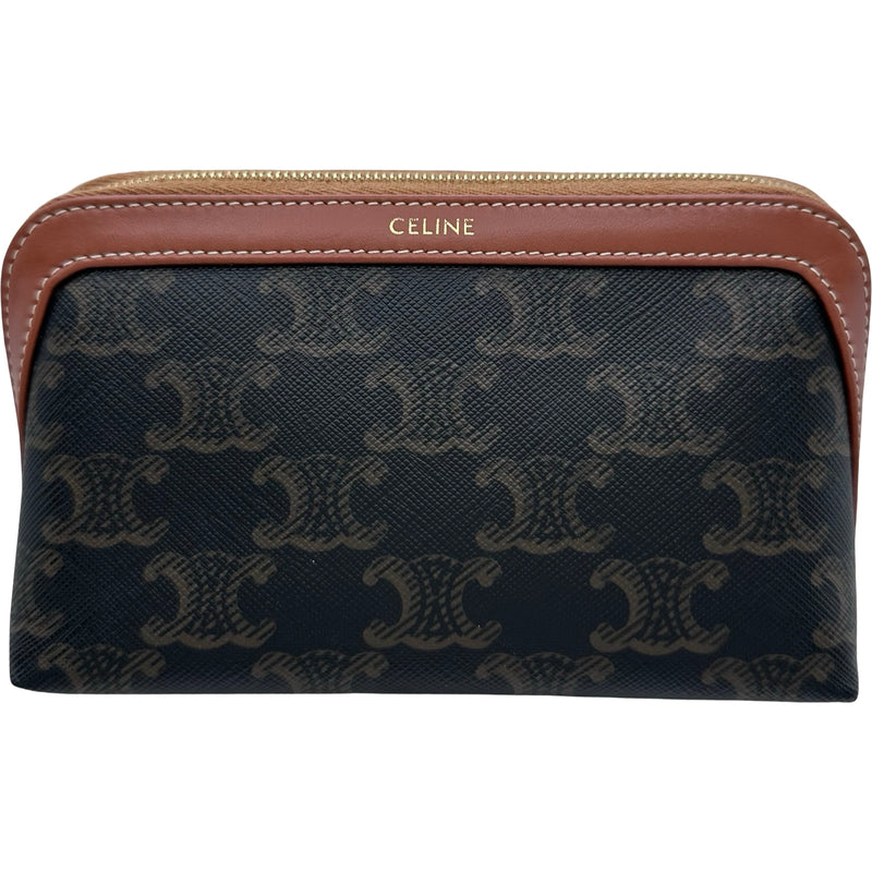 セリーヌ CELINE スモール コスメティックポーチ 4M1622CZ タン