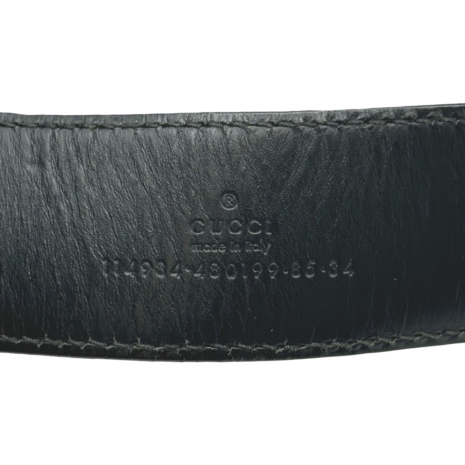 グッチ GUCCI インターロッキング ベルト 114984 ブラック グッチシマ