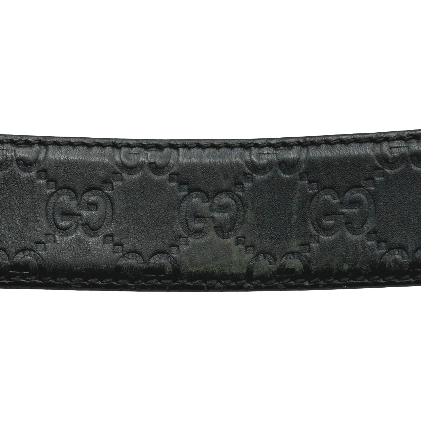 グッチ GUCCI インターロッキング ベルト 114984 ブラック グッチシマ