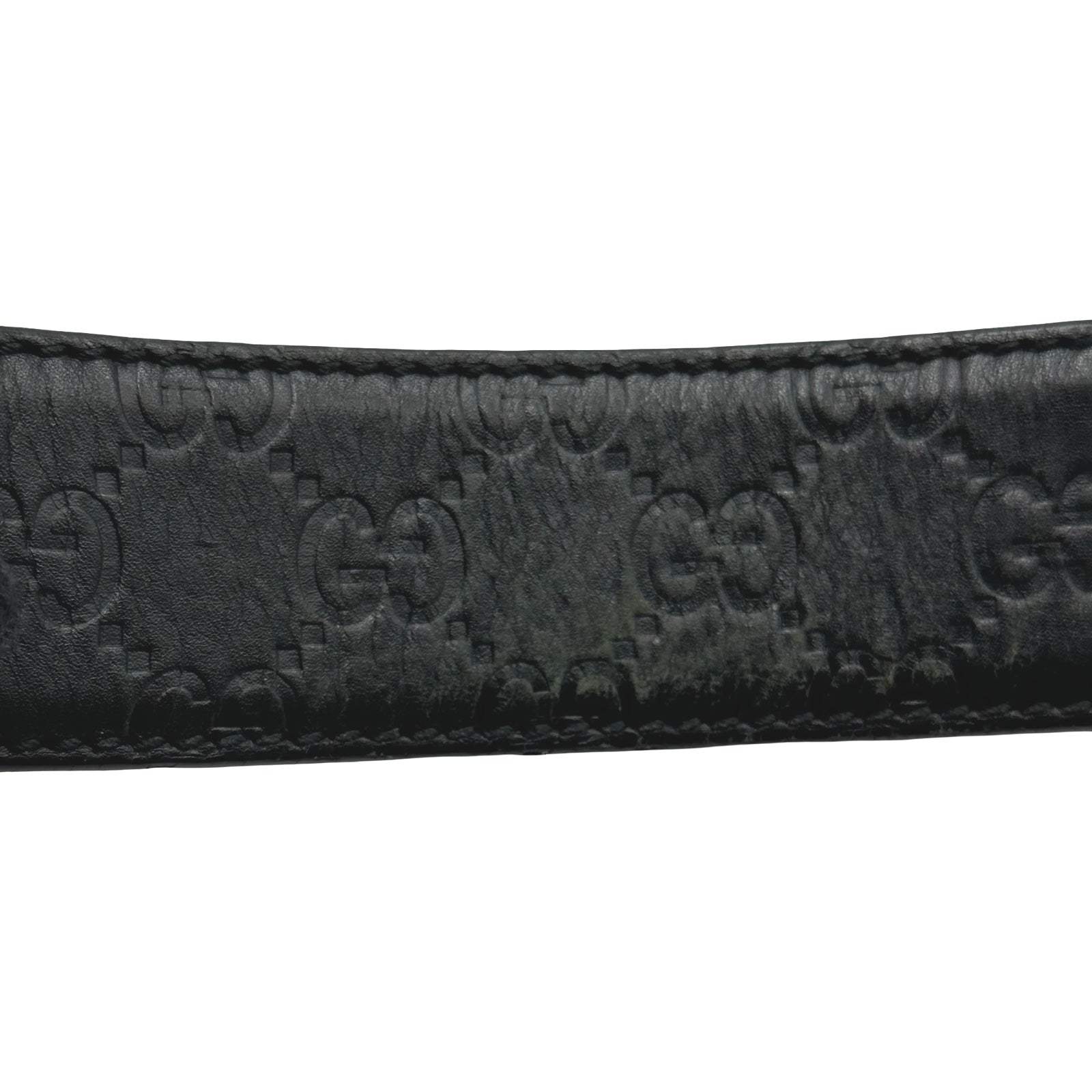 グッチ GUCCI インターロッキング ベルト 114984 ブラック グッチシマ