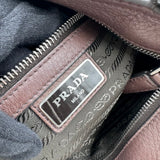 プラダ PRADA VITELLO CITY ショルダーバッグ 2VH019 ブラウン シルバー金具 レザー メンズ ショルダーバッグ
