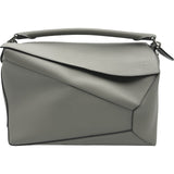 ロエベ LOEWE パズルバッグ ラージ B510140X18 グレー シルバー金具 レザー レディース ハンドバッグ