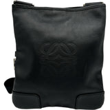 ロエベ LOEWE アナグラムショルダーバッグ ブラック レザー レディース ショルダーバッグ