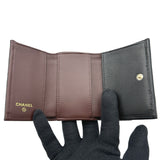 シャネル CHANEL スモールフラップ ウォレット AP0230 ブラック ゴールド金具 キャビア レディース 三つ折り財布