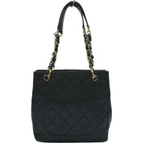 シャネル CHANEL PSTチェーントートバッグ　 A50994 11番台 ブラック ゴールド金具 キャビアスキン レディース ハンドバッグ