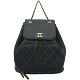 シャネル CHANEL マトラッセ バックパック A93748 24番台 ブラック ゴールド金具 キャビア レディース リュック・デイパック