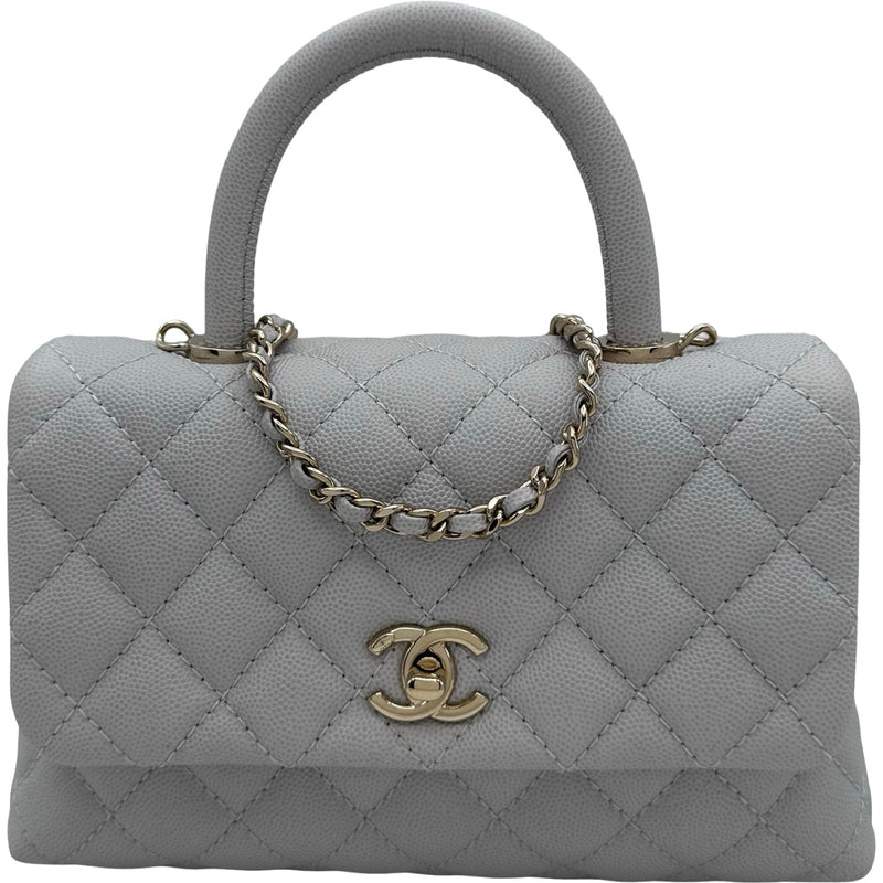 シャネル CHANEL ココハンドル XS A92990 27番台 グレー ゴールド金具