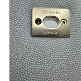 シャネル CHANEL ココハンドル XS A92990 27番台 グレー ゴールド金具 キャビアスキン レディース ハンドバッグ