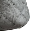 シャネル CHANEL ココハンドル XS A92990 27番台 グレー ゴールド金具 キャビアスキン レディース ハンドバッグ