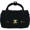 シャネル CHANEL 2WAY チェーンショルダー ブラック ゴールド金具 ベルベット レディース ショルダーバッグ