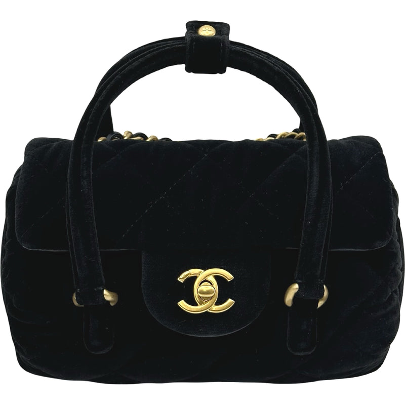 CHANEL ショルダーバッグ 2way ブラック レトロ 大容量 シャネル CHANEL 2WAY チェーンショルダー ブラック ゴールド金具