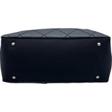 シャネル CHANEL パリビアリッツトート MM A34209 11番台 ブラック シルバー金具 コーティングキャンバス レディース トートバッグ