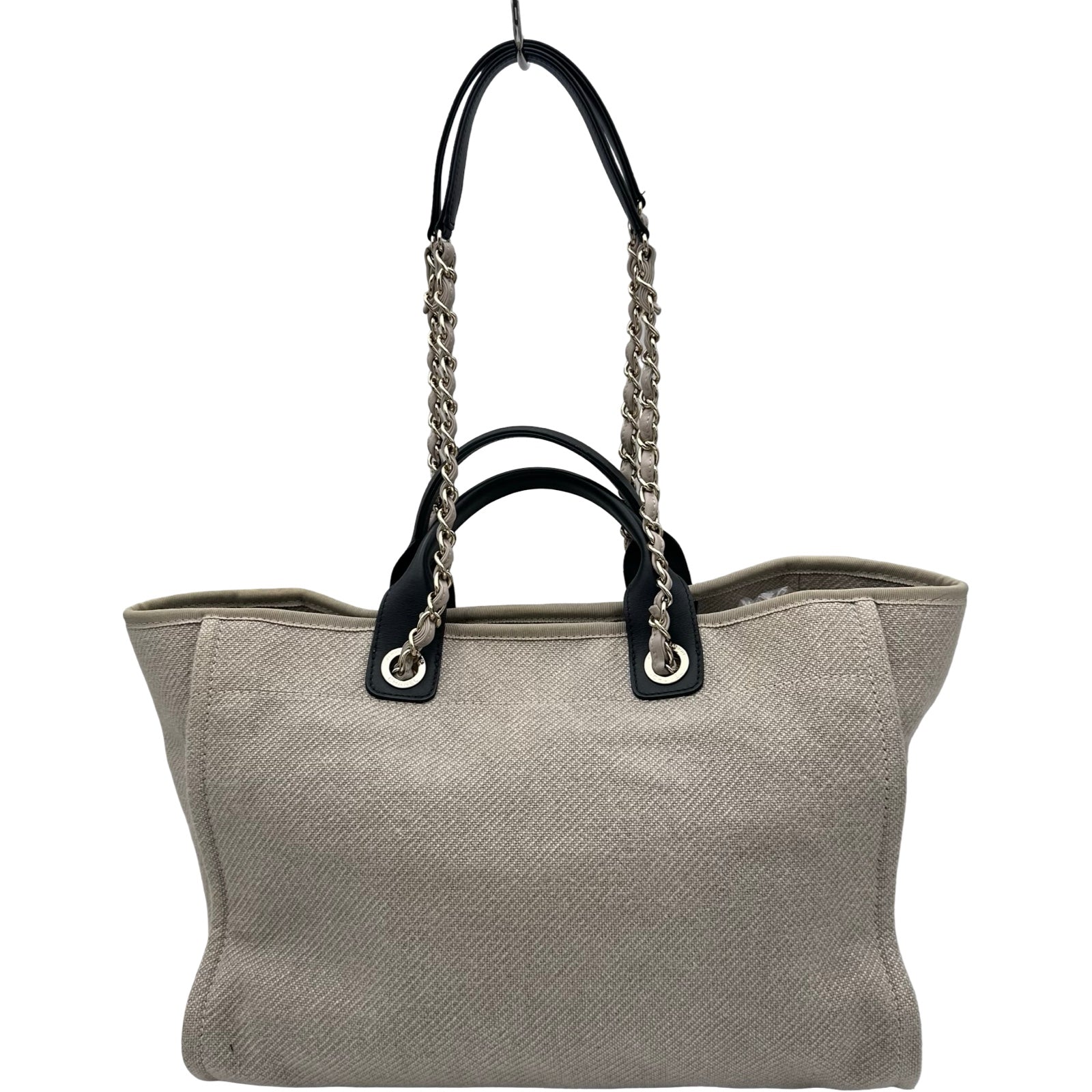 シャネル CHANEL ドーヴィルGM ライトベージュ ゴールド金具