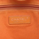 シャネル CHANEL ドーヴィル チェーントートMM A67001 20番台 オレンジ キャンバス レディース トートバッグ