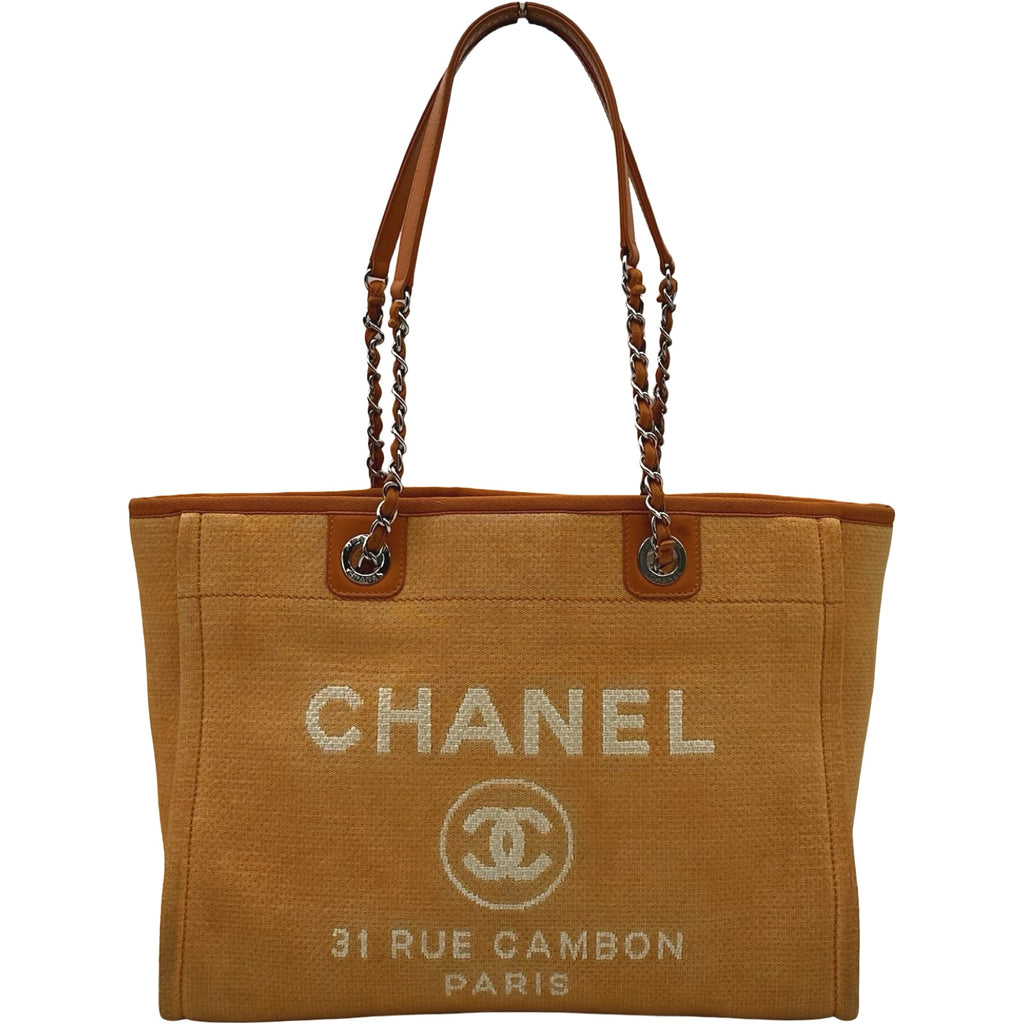 シャネル CHANEL ドーヴィル チェーントートMM A67001 20番台 オレンジ