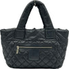 シャネル CHANEL コココクーン トートMM A48611 21番台 ブラック シルバー金具 ナイロン レディース ハンドバッグ