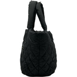 シャネル CHANEL コココクーン トートMM A48611 21番台 ブラック シルバー金具 ナイロン レディース ハンドバッグ