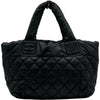 シャネル CHANEL コココクーン トートMM A48611 21番台 ブラック シルバー金具 ナイロン レディース ハンドバッグ