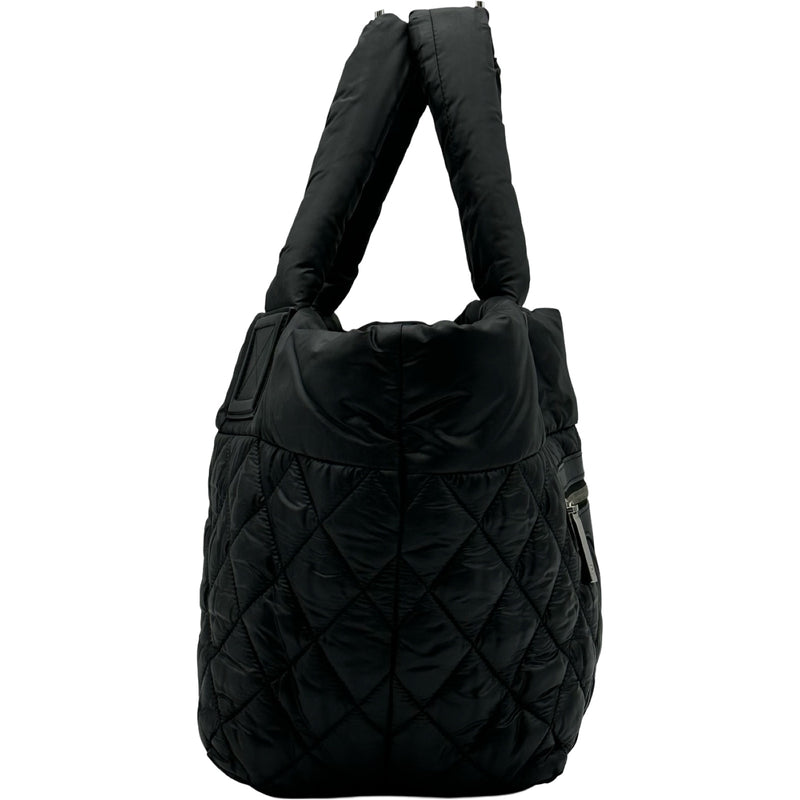 シャネル CHANEL コココクーン トートMM A48611 21番台 ブラック