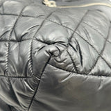 シャネル CHANEL コココクーン トートMM A48611 21番台 ブラック シルバー金具 ナイロン レディース ハンドバッグ