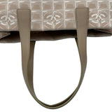 シャネル CHANEL ニュートラベルライントートMM A15991 8番台 ピンクベージュ ゴールド金具 ナイロンジャガード レディース トートバッグ