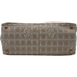 シャネル CHANEL ニュートラベルライントートMM A15991 8番台 ピンクベージュ ゴールド金具 ナイロンジャガード レディース トートバッグ