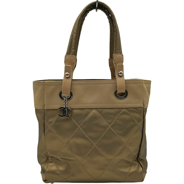 CHANEL パリビアリッツトート　トートバッグ　シリアルナンバーあり シャネル CHANEL パリビアリッツ トートPM A34208 11番台 ゴールド