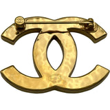 シャネル CHANEL ココマーク ブローチ ブラック ゴールド金具 メタル アクセサリー