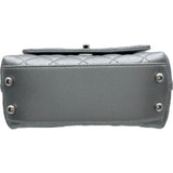 シャネル CHANEL ココハンドル XXS AS2215 シルバー シルバー金具 キャビアスキン レディース ハンドバッグ