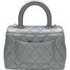シャネル CHANEL ココハンドル XXS AS2215 シルバー シルバー金具 キャビアスキン レディース ハンドバッグ