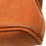 エルメス HERMES ヴァルパライソロングMM オレンジ シルバー金具 トワル ユニセックス ハンドバッグ