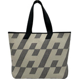 エルメス HERMES HアンビエGM Z刻 ホワイト/グレー トワルソーアッシュ ユニセックス トートバッグ