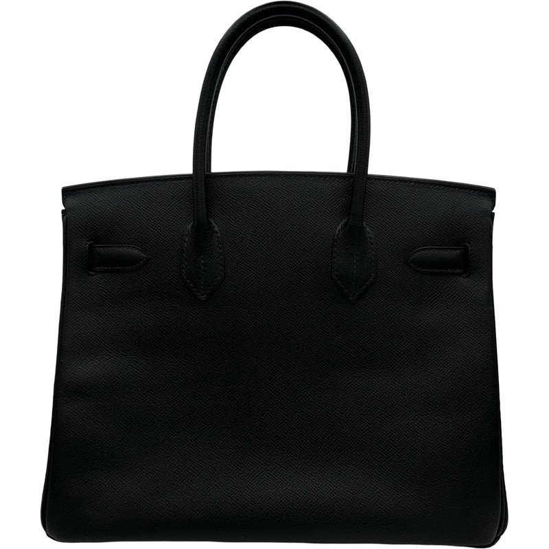 エルメス HERMES バーキン30 □L刻 ブラック シルバー金具 エプソン
