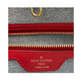 ルイ・ヴィトン LOUIS VUITTON オンザゴー GM M44992 ブルー/レッド デニム ユニセックス トートバッグ