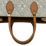 ルイ・ヴィトン LOUIS VUITTON オンザゴーMM SINCE 1985 M59614 エクリュ/キャラメル モノグラム・ジャガード レディース ハンドバッグ