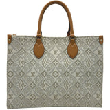 ルイ・ヴィトン LOUIS VUITTON オンザゴーMM SINCE 1985 M59614 エクリュ/キャラメル モノグラム・ジャガード レディース ハンドバッグ
