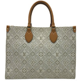 ルイ・ヴィトン LOUIS VUITTON オンザゴーMM SINCE 1985 M59614 エクリュ/キャラメル モノグラム・ジャガード レディース ハンドバッグ